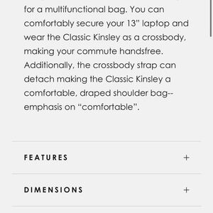 Fount CLASSIC KINSLEY  Leather handbag